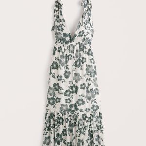 Abercrombie Tie-Strap Babydoll Midaxi Dress